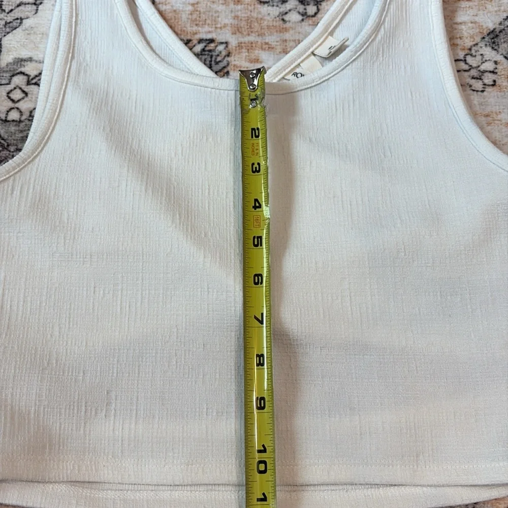 ROXY L Women's Good Keepsake Crop Top in white